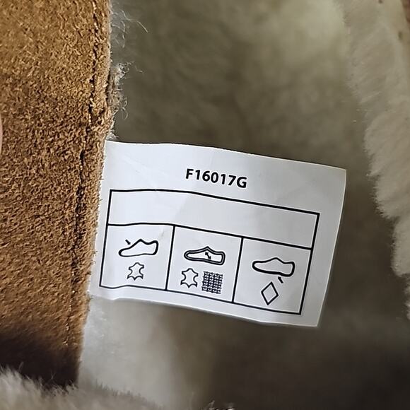 Koolaburra by UGG Shazi Short Chestnut Leather Boots Women Size 6 - Picture 13 of 14